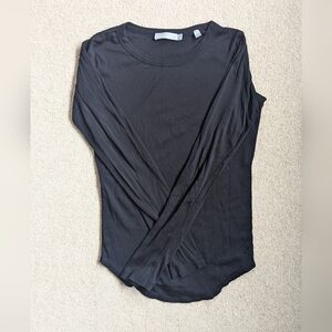 Vince Black 100% Pima Cotton Long Sleeve T-shirt Size Small